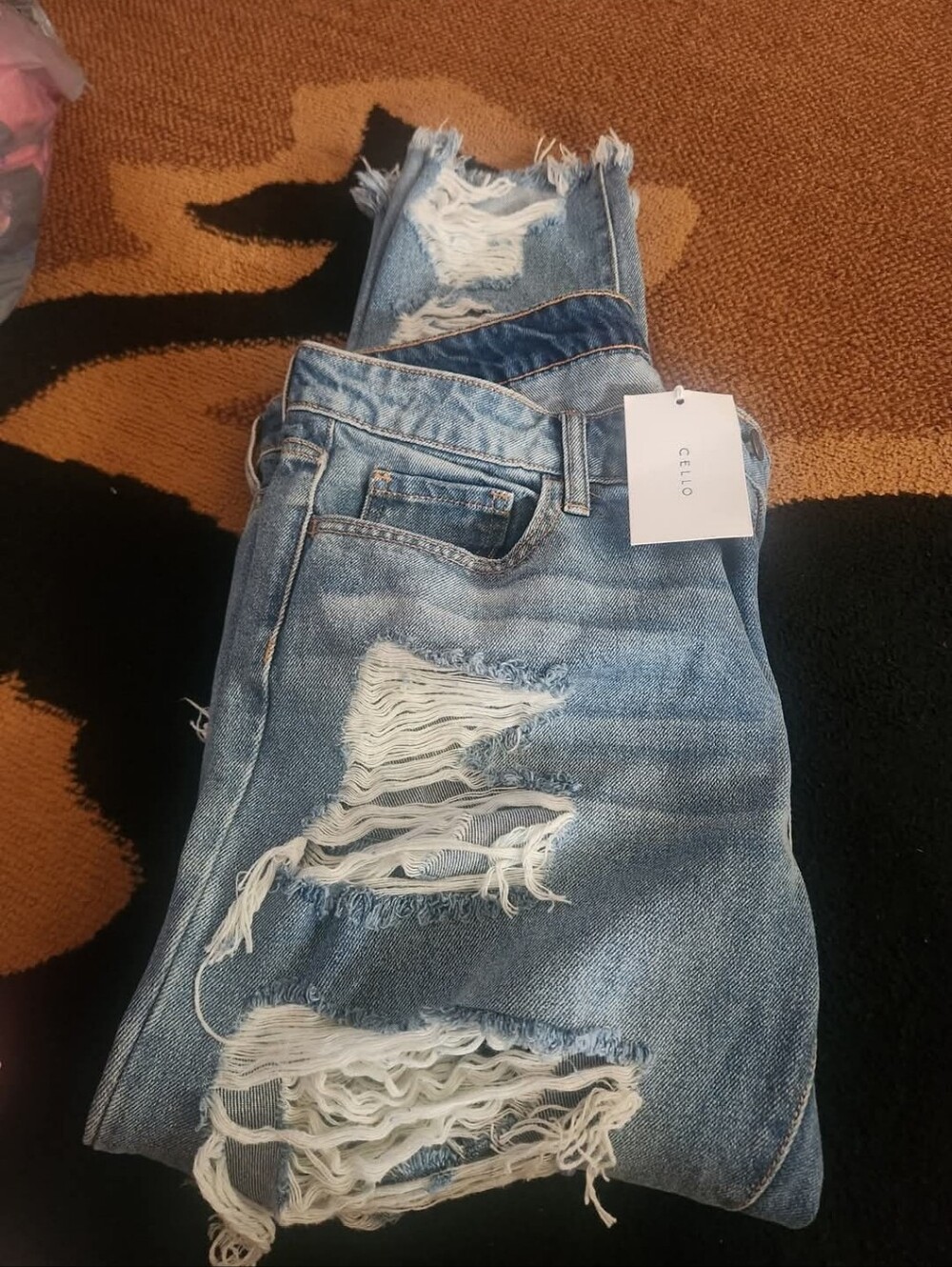 Cello Women's Light Blue Distressed Jean